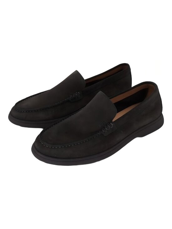 Boss Men\'s Sienne Slip On Moc Toe Loafers Dark Brown Tonal Size US 12M EU 45 main image 6